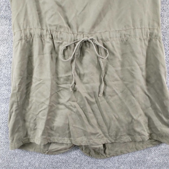 A New Day Women's Full Zip Utility Vest Green Small Drawstring Waist Pockets - Picture 7 of 12